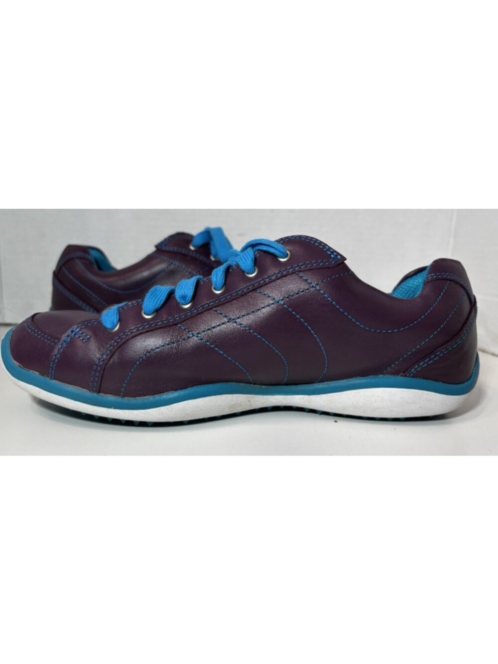 FootJoy LoPro Spikeless Womens Golf Shoes Purple and Teal size 8.5 - Picture 7 of 7